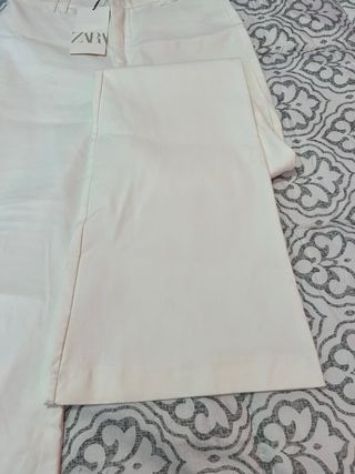 Pantalón blanco Zara Talla 38