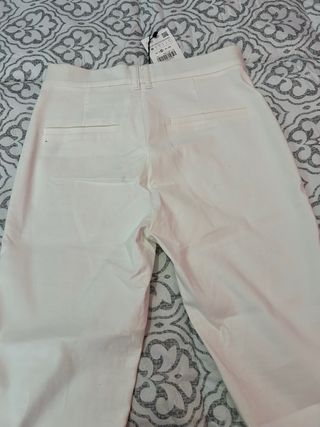 Pantalón blanco Zara Talla 38