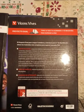 DUAL LENGUA Y LITERATURA 2 BACH(DIGITAL+LIBRO+ACT)