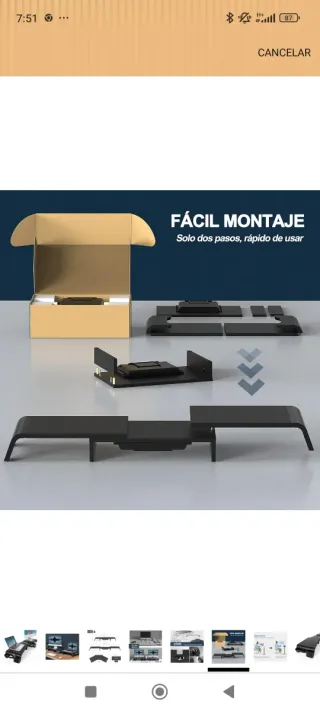 Soporte Monitor Fenge Negro