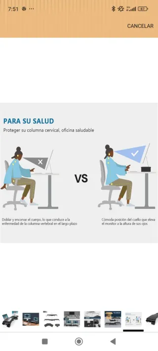 Soporte Monitor Fenge Negro