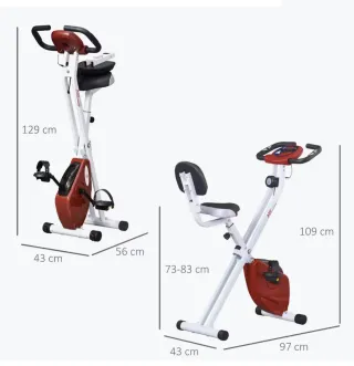 Bicicleta Estática Plegable HOMCOM