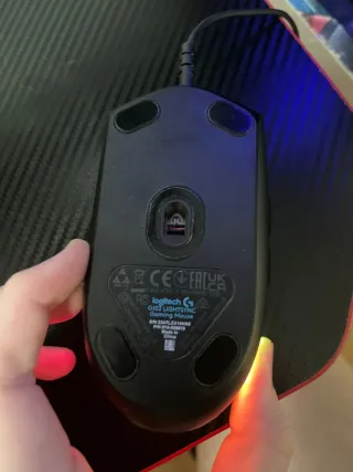 Ratón Gaming Logitech RGB Negro