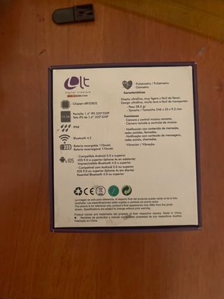 Reloj Inteligente Negro con Correas