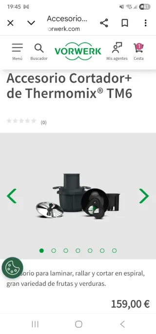 Accesorio Cortador+ Thermomix TM6