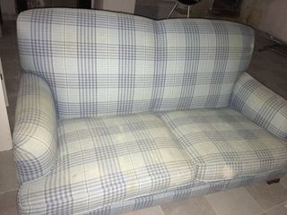 Sofá Gaston y Daniela tela cuadros