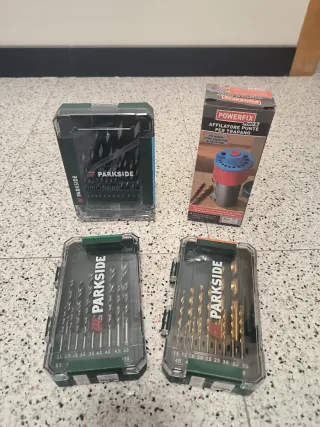 Set brocas Parkside y afilador Powerfix