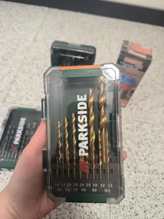 Set brocas Parkside y afilador Powerfix