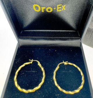 AROS DE ORO DE 18 QUILATES - 18KT