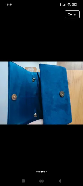 Bolso de mano elegante azul
