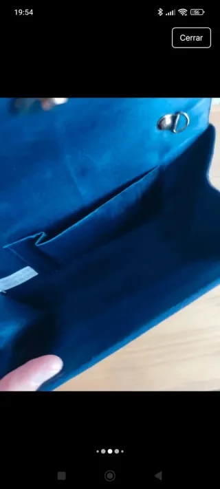 Bolso de mano elegante azul