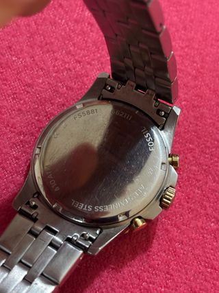 Orologio Uomo Fossil FS5881 Oro/Argento