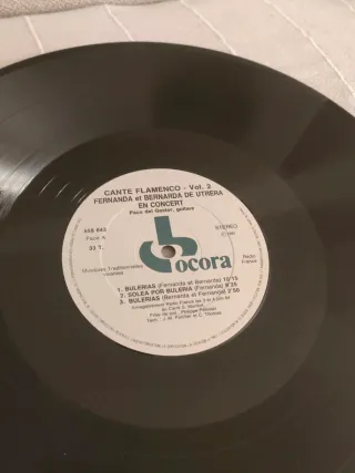 Vinilo Cante Flamenco Fernanda y Bernarda de Utrer