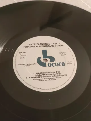 Vinilo Cante Flamenco Fernanda y Bernarda de Utrer
