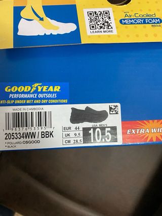 Zapatos Skechers Hombre Negros con horma ancha