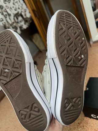 Converse plataforma altas blanco