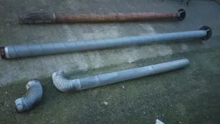 Tubos chimenea 13cm metal