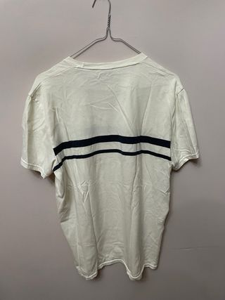 Camiseta Hollister Blanca Rayas Azul