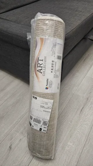 Alfombra Beige Diseño Geométrico