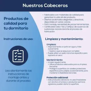 Cabecero París Piel Sintética Blanco