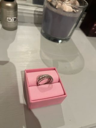 Anillo Swarovski Plata con incrustaciones de crist