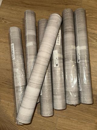 Rollo Adhesivo Piso/Pared Madera Gris