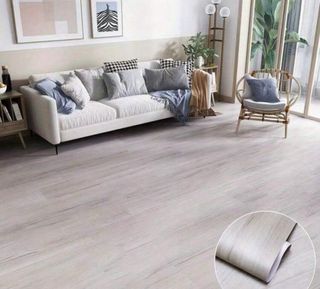 Rollo Adhesivo Piso/Pared Madera Gris