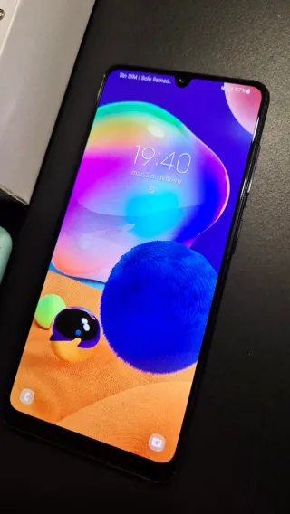 Samsung Galaxy A31 + funda + microSD 16GB