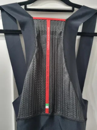 Culote Largo CASTELLI Rosso Corsa Negro. Talla XL.