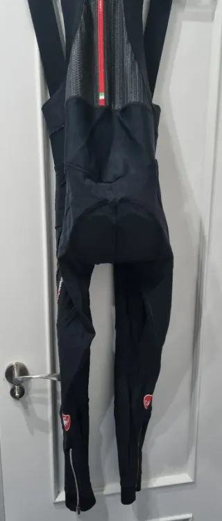 Culote Largo CASTELLI Rosso Corsa Negro. Talla XL.