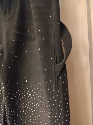 Jeans neri con strass tg. XL
