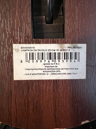 Lampada da tavolo design moderno