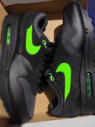 Nike Air Max 1 Negro/Verde Talla 45.5