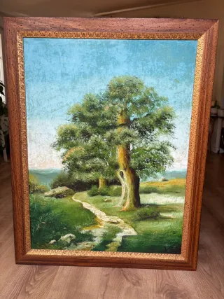 Precioso cuadro al óleo paisaje
