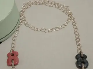 Collar Tous Plata y Gemas Multicolor