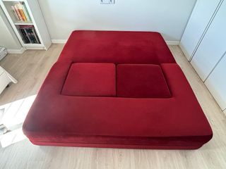 Sofá cama Jaxx Zipline rojo