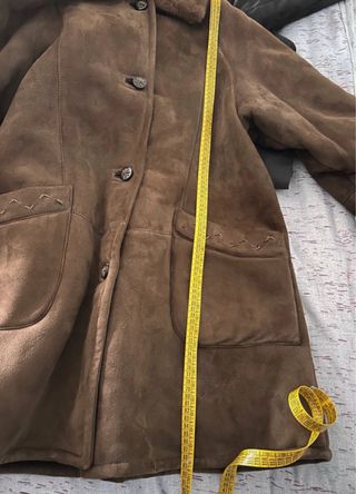 Montone donna marrone con pelliccia