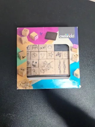 Set de sellos de goma con dibujos variados