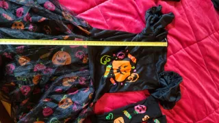 Disfraz Bruja Halloween Calabazas Niña