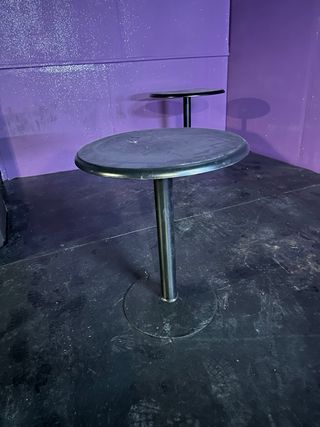 8 Tavoli da bar rotondi 60x60 con base in metallo