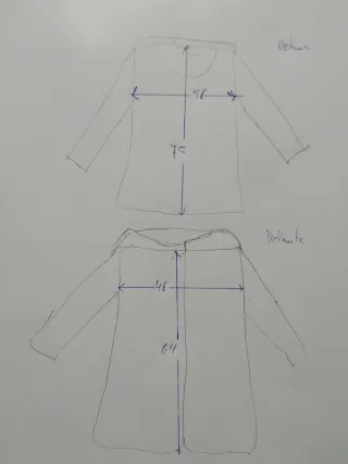 Abrigo pelo sintético mujer negro