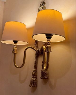 Apliques de pared dorados