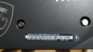 NVIDIA RTX 3060 MSI Ventus 2X 12GB OC