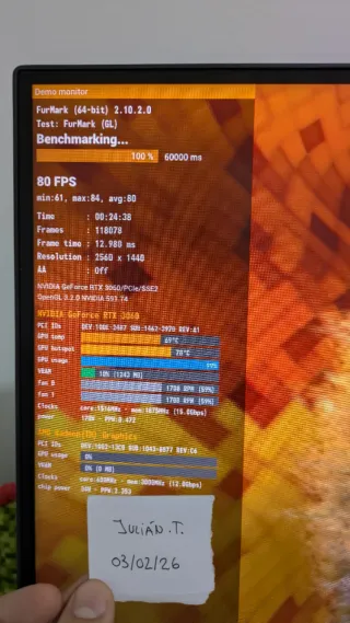 NVIDIA RTX 3060 MSI Ventus 2X 12GB OC