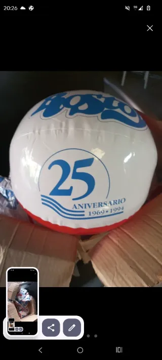 Balón Playa Vintage Rostoy 25 Aniversario