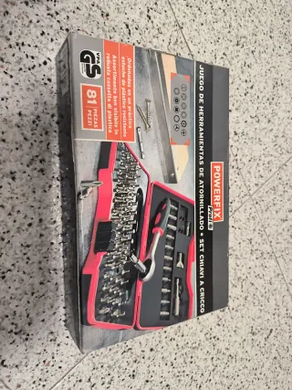 Juego Herramientas Atornillado Powerfix 81 Piezas
