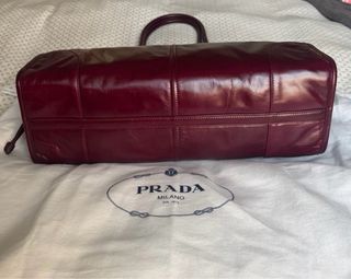 Bolso Prada Burdeos Grande Auténtico