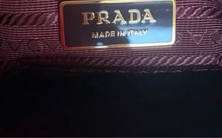 Bolso Prada Burdeos Grande Auténtico