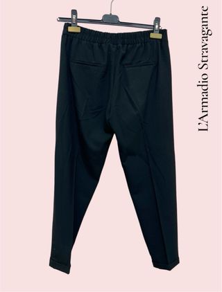 Pantaloni neri Bershka con pences eleganti tg M