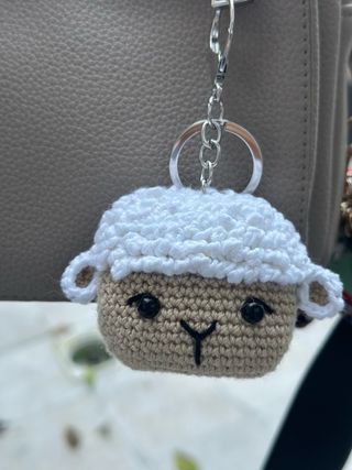Llavero Oveja Amigurumi Crochet